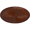 Ekena Millwork Leandros Medallion (Canopies up to 5"), 33 1/8"OD x 3 1/2"ID x 1 3/8"P, Burnished Mahogany Crackle CM33LEBMC - alternate 4
